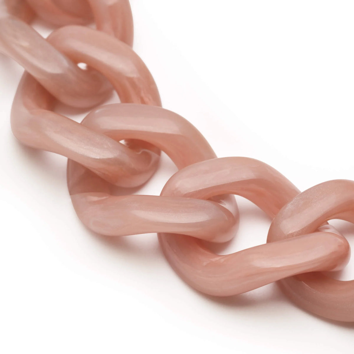 FLAT CHAIN BRACELET in Blush Marble by Vanessa Baroni