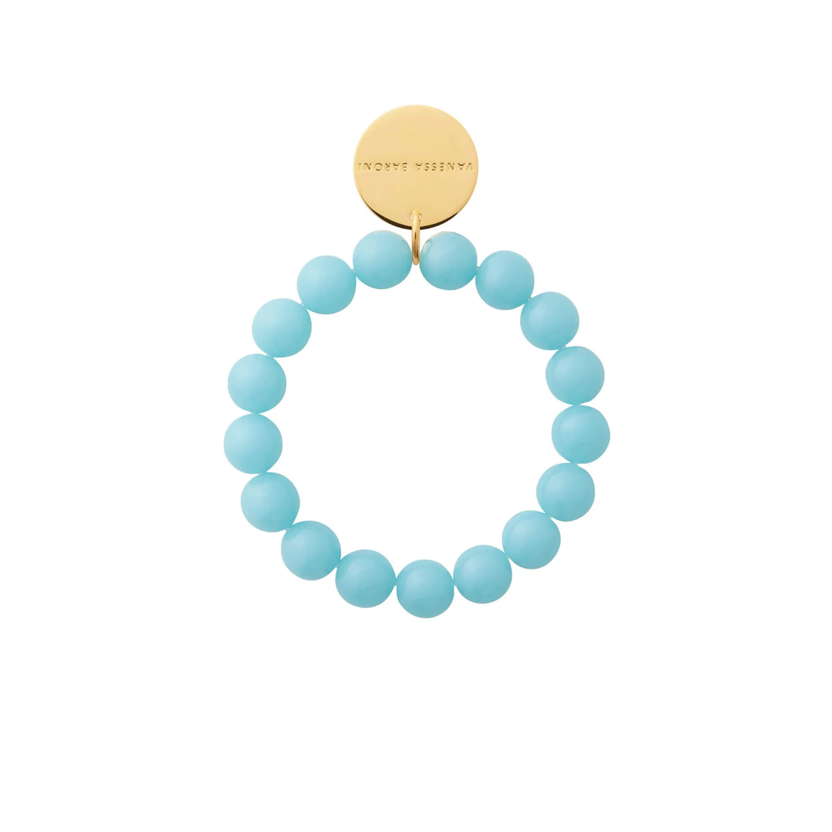 MINI BEADS FLEX BRACELET in Opaline Blue by Vanessa Baroni