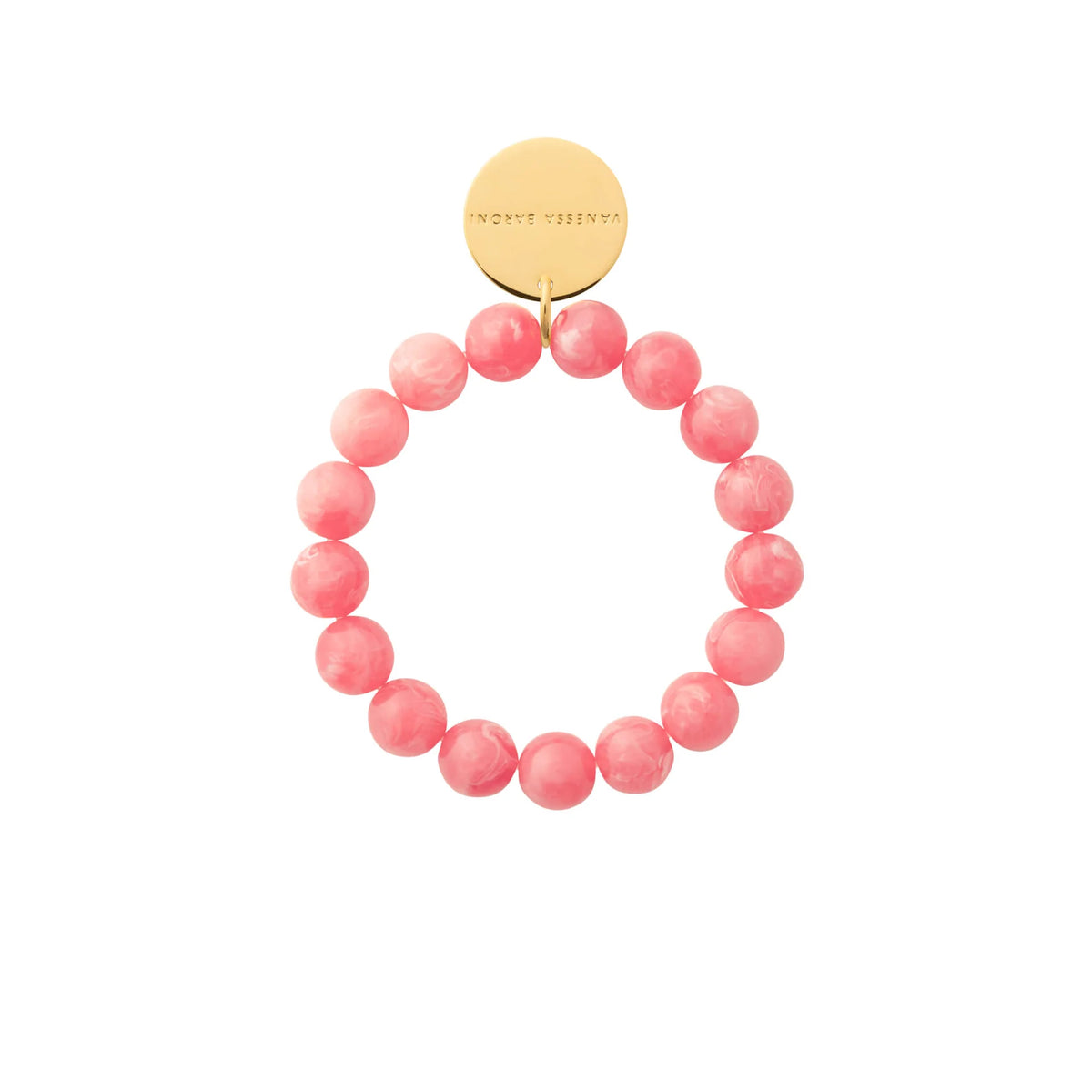 MINI BEADS FLEX BRACELET in Watermelon Marble by Vanessa Baroni