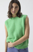 VITOW SLEEVELESS SWEATER VITO18L in Garden Melange by American Vintage