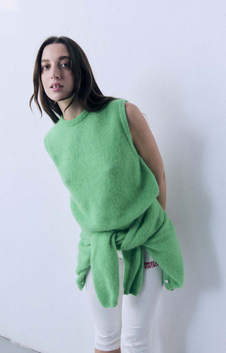 VITOW SLEEVELESS SWEATER VITO18L in Garden Melange by American Vintage