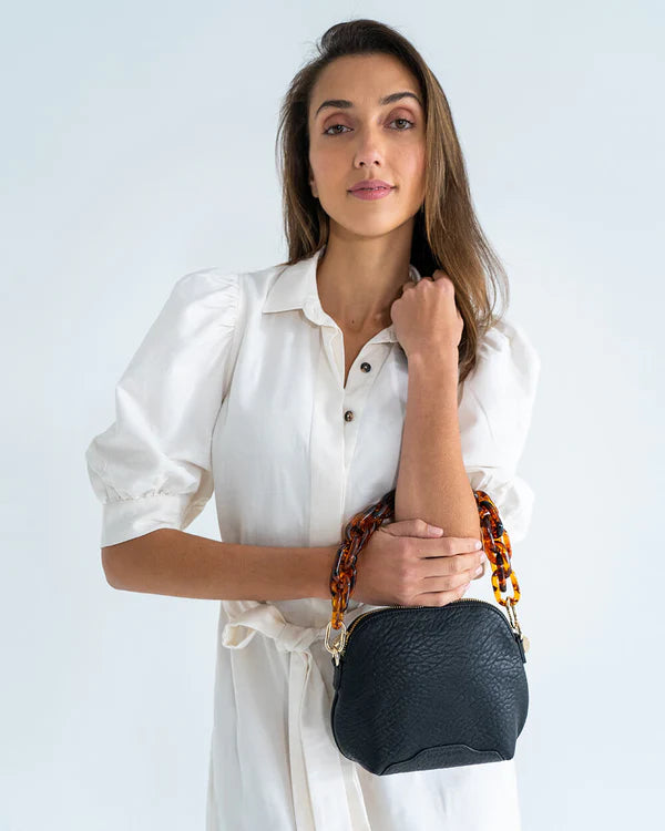ACRYLIC CHAIN STRAP in Tortoise Shell by Elms and King