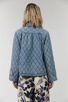 VIOLA QUILTED JACKET in Washed Denim by Lollys Laundry