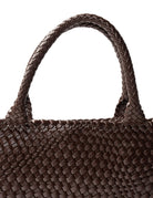 WOVEN TOTE BAG in Brown by La Tribe