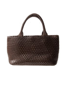 WOVEN TOTE BAG in Brown by La Tribe