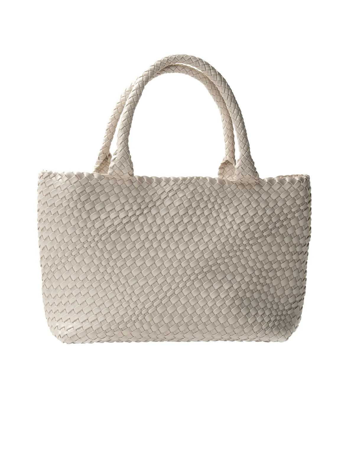 WOVEN TOTE BAG in Cream by La Tribe