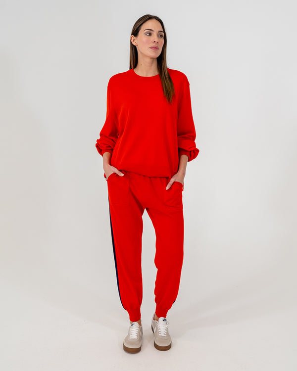 SPEED STRIPE LOUNGE PANT in Poppy Sport by ARLINGTON MILNE