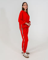 SPEED STRIPE LOUNGE PANT in Poppy Sport by ARLINGTON MILNE