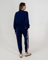 SPEED STRIPE LOUNGE PANT in Navy Sport by ARLINGTON MILNE