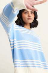 Alessandra CASCADE SWEATER in Cornflower