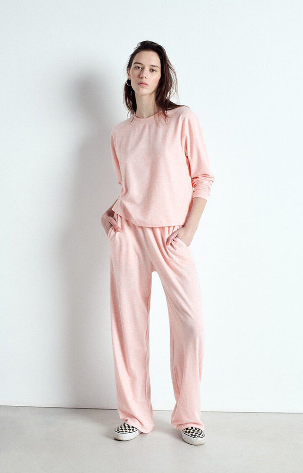 Ypawood Long Sleeve Tee in YPA02B in Glazing Melange