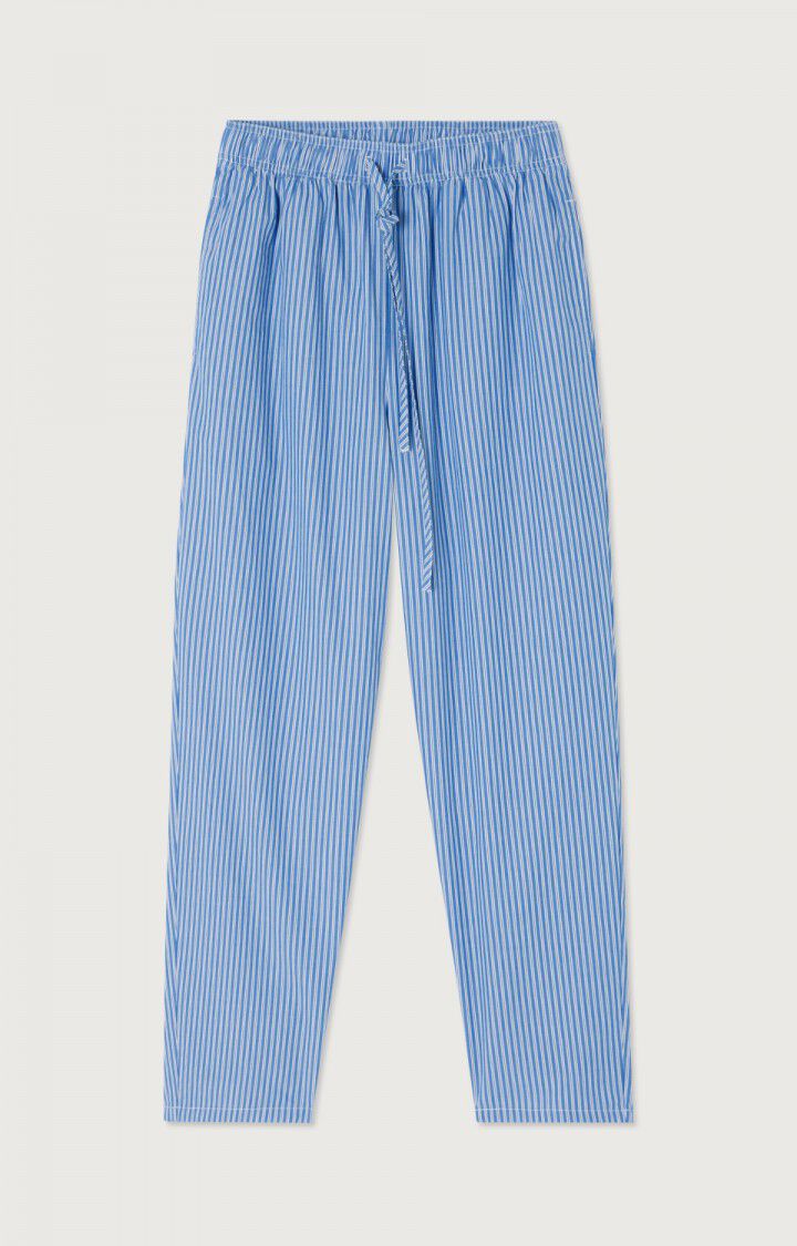 ZATYBAY TROUSERS ZAT10A in Aqua Stripes by American Vintage