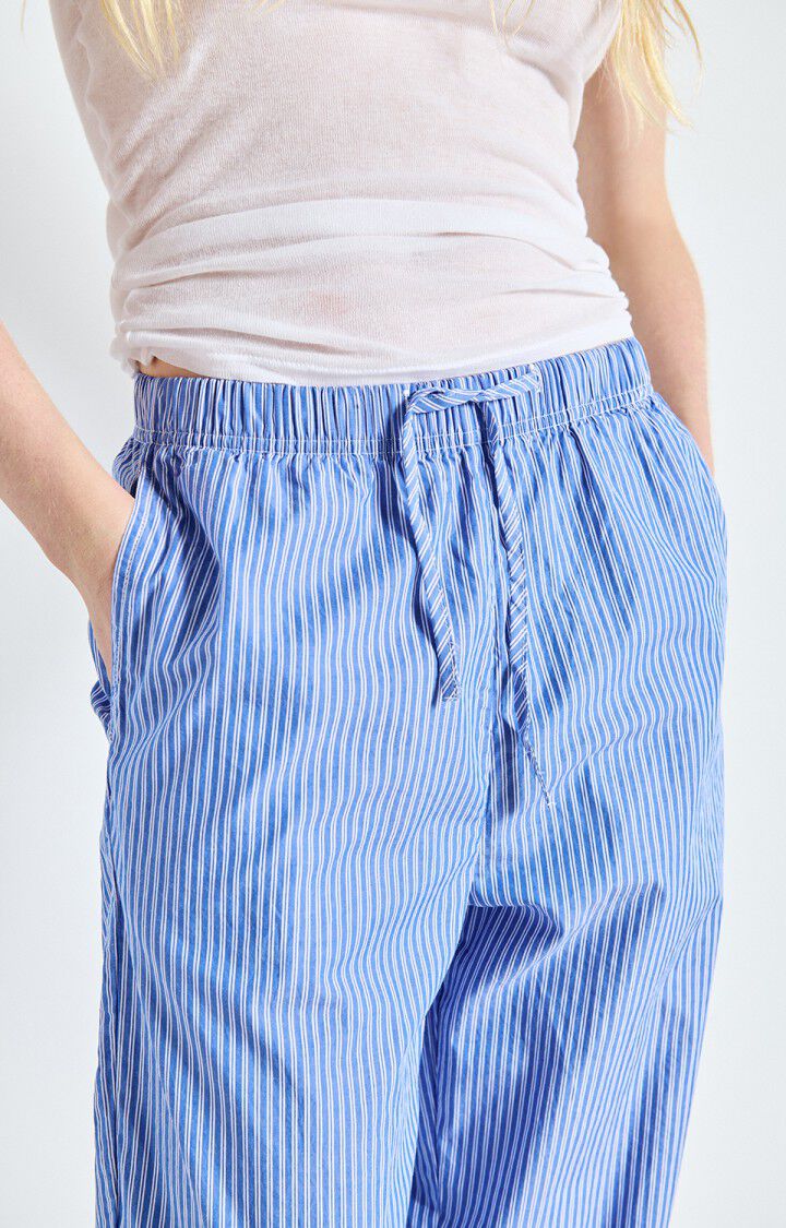 ZATYBAY TROUSERS ZAT10A in Aqua Stripes by American Vintage