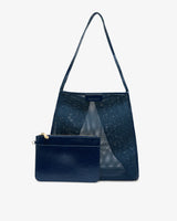 ZANZIBAR BAG in Navy Mesh by Elms and King