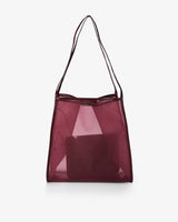ZANZIBAR BAG in Wine Mesh by Elms and King