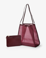ZANZIBAR BAG in Wine Mesh by Elms and King