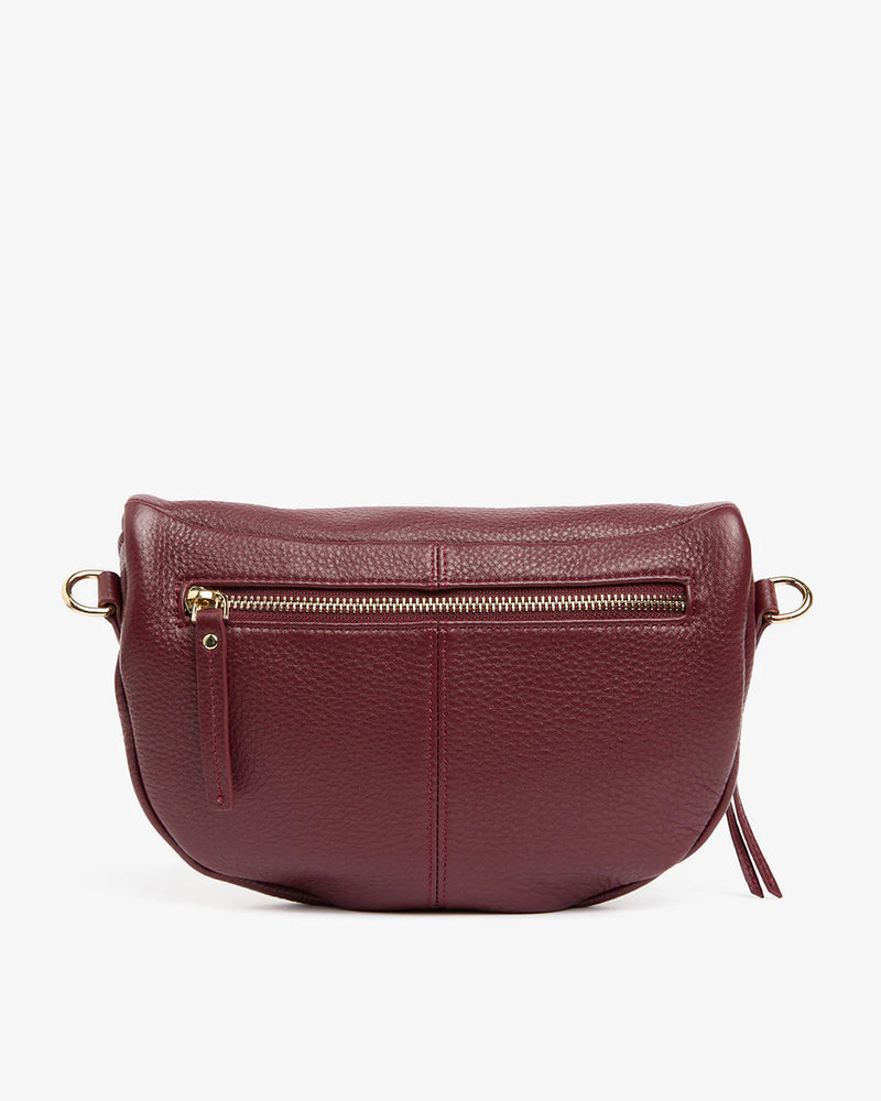 ZARA SLING BAG in Burgundy Pebble by ARLINGTON MILNE