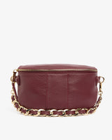 ZARA SLING BAG in Burgundy Pebble by ARLINGTON MILNE