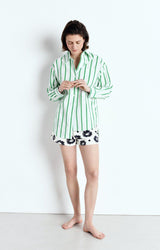 Zatybay Shirt ZAT06A in Neon Lagoon Stripes by American Vintage