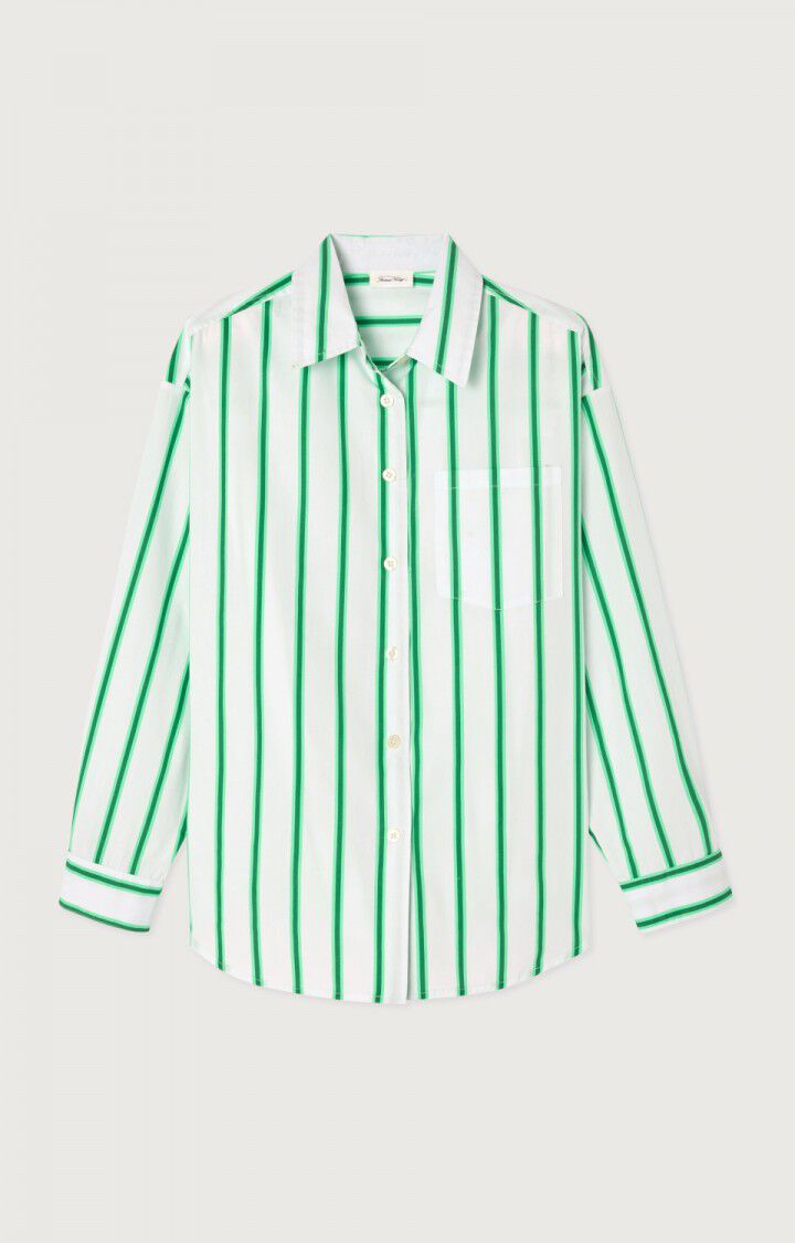 Zatybay Shirt ZAT06A in Neon Lagoon Stripes by American Vintage