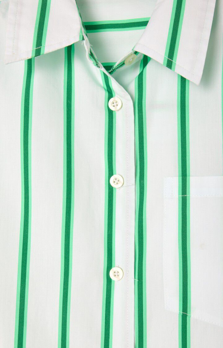 Zatybay Shirt ZAT06A in Neon Lagoon Stripes by American Vintage