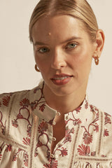 Daydream Top in Cream Berry Nouveau by Zoe Kratzmann