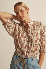 Daydream Top in Cream Berry Nouveau by Zoe Kratzmann