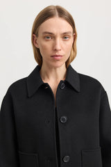 WOOL JACKETin Black by Toorallie