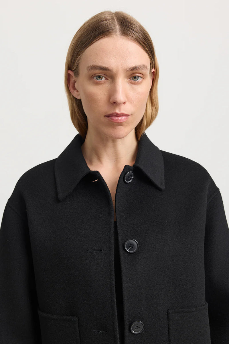 WOOL JACKETin Black by Toorallie