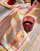 EMBROIDERED NAPKIN 4P SET in Bellissimo Stripe from the amazing range of Kip & Co products
