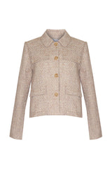 ADJOIN JACKET in Biscuit Boucle from Zoe Kratzmann