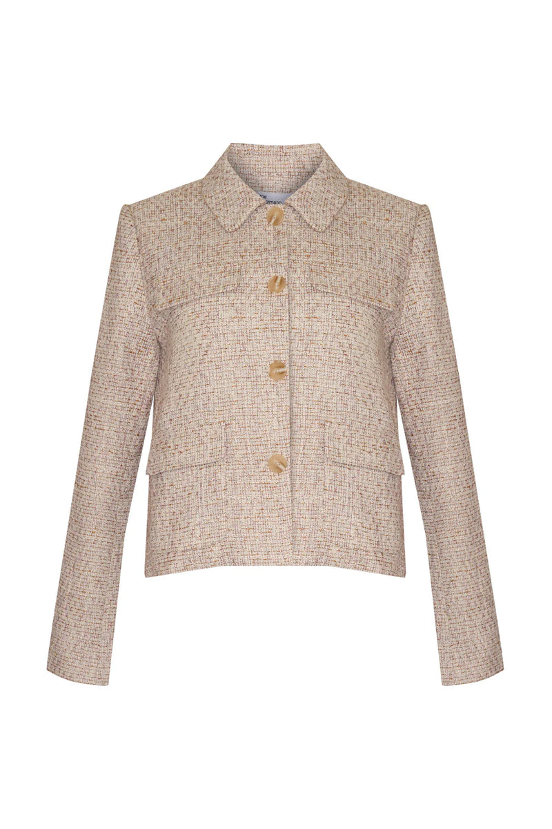 ADJOIN JACKET in Biscuit Boucle from Zoe Kratzmann