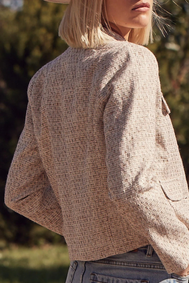 ADJOIN JACKET in Biscuit Boucle from Zoe Kratzmann