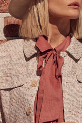 ADJOIN JACKET in Biscuit Boucle from Zoe Kratzmann