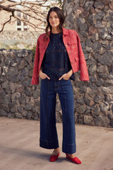 ADJOIN JACKET in Fire Boucle from Zoe Kratzmann