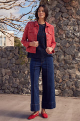 ADJOIN JACKET in Fire Boucle from Zoe Kratzmann