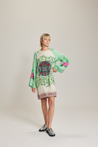 ALANIA BOAT NECK MINI DRESS in Shipibo by ME369