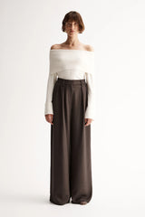 ALEXA KNIT TOP | Ivory