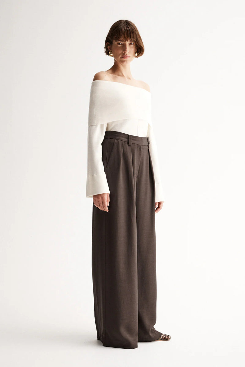 ALEXA KNIT TOP | Ivory