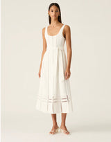 ARYA MIDI DRESS in White from MOS The Label