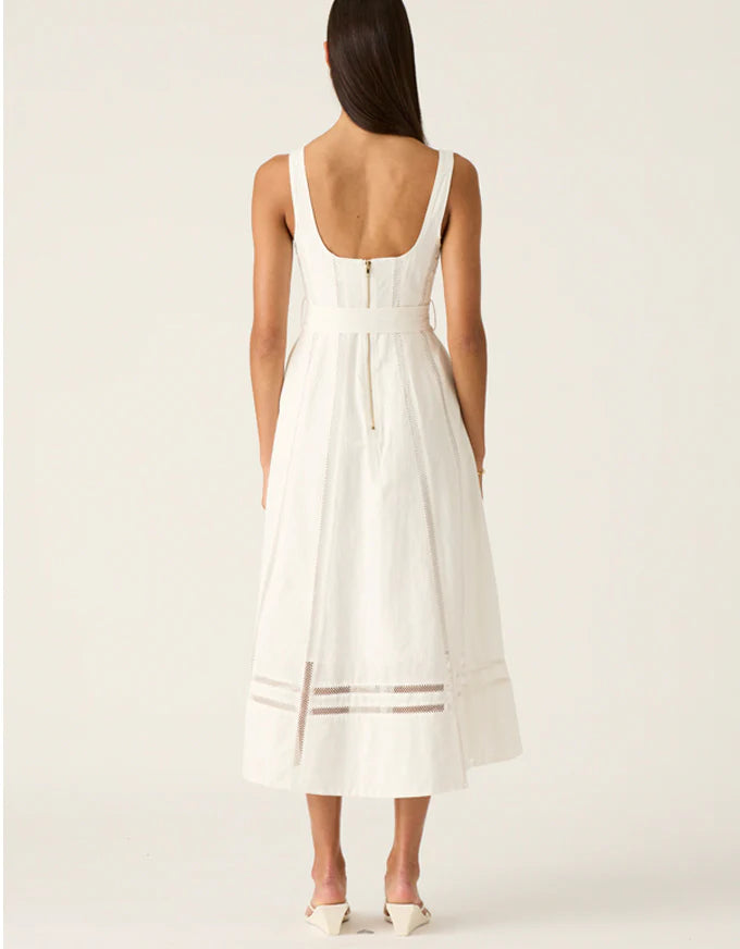 ARYA MIDI DRESS in White from MOS The Label