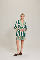 AUDREY COLLAR JACKET in Sporty Jade by ME369