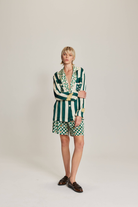 AUDREY COLLAR JACKET in Sporty Jade by ME369