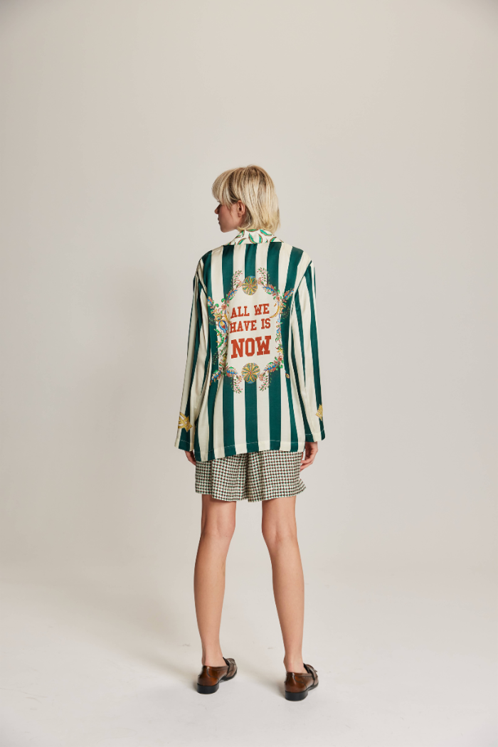 AUDREY COLLAR JACKET in Sporty Jade by ME369