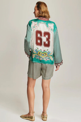 AURORA OVERSIZED SHIRT in Sporty Jade from Me369