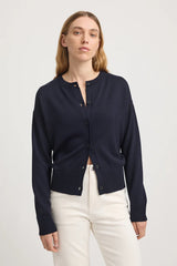 FINE KNIT CARDIGAN in French Navy by Toorallie