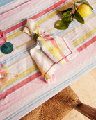 EMBROIDERED NAPKIN 4P SET in Bellissimo Stripe from the amazing range of Kip & Co products