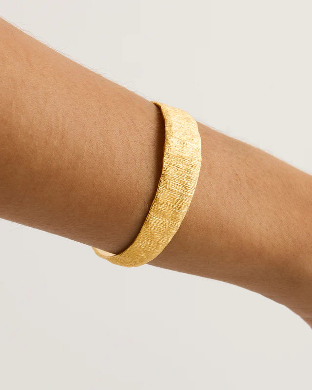 WOVEN LIGHT CUFF in 18K Gold Vermeil from By Charlotte