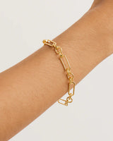 SHEILD BRACELET in Gold from By Charlotte