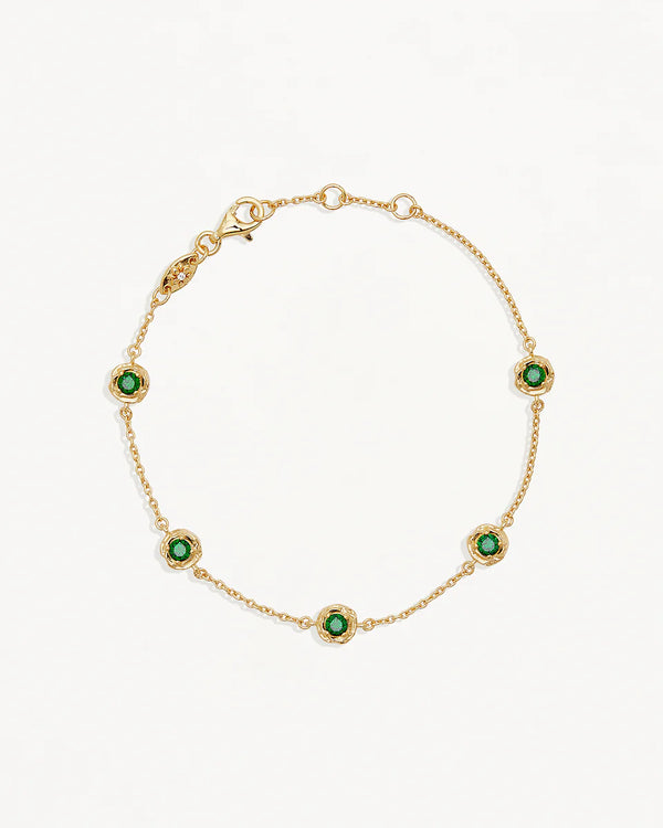 DEPTH OF YOU BRACELET in 18K Gold Vermeil from By Charlotte